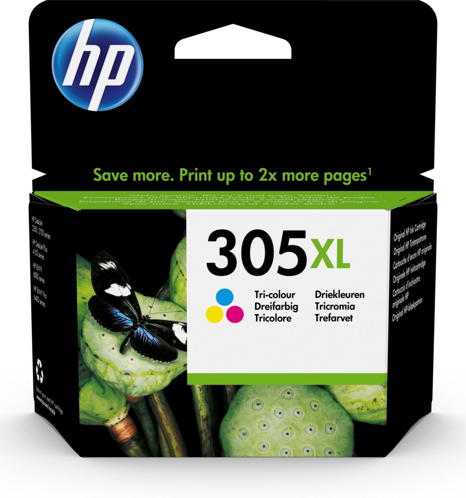 HP 305XL | Originele High-Capacity Drie-Kleuren Inktcartridge