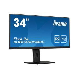 iiyama ProLite XUB3493WQSU-B5 34" | 3440x1440 UWQHD IPS | 75Hz | 4ms | 21:9 Ultrawide | USB-Hub | Monitor | RENEWED
