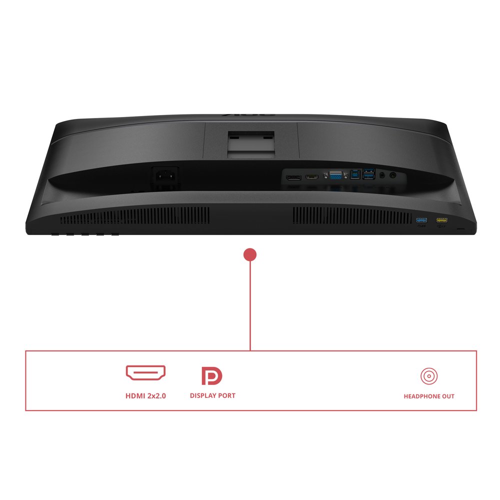 AOC U34E2M 34" | UWQHD 3440x1440 | VA | 100Hz | 4ms | Ultrawide Monitor - Afbeelding 5