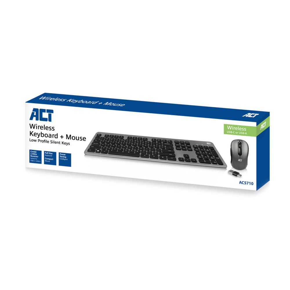 ACT AC5710 | Draadloze Muis en Toetsenbordcombo | QWERTY - Afbeelding 5