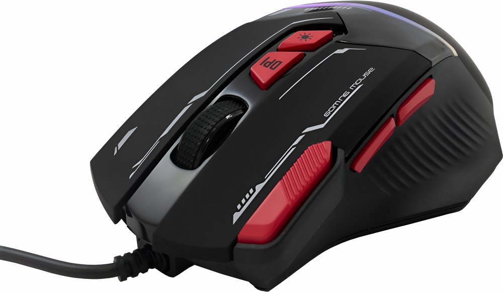 Baracuda MANTA RGB | Bekabelde Gaming Muis | Rechtshandig | USB-A | 12800 DPI | Zwart - Afbeelding 5