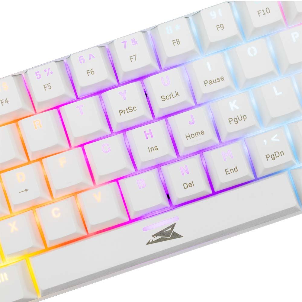 Baracuda DOLPHIN RGB 60% | Bedraad Gaming Toetsenbord | Red Switches | Anti-Ghosting | QWERTY | Wit - Afbeelding 3