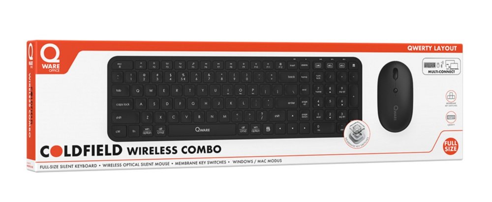 QWARE Draadloze Muis en Toetsenbordcombo QWERTY - Afbeelding 7