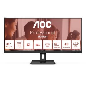AOC U34E2M 34" | UWQHD 3440x1440 | VA | 100Hz | 4ms | Ultrawide Monitor