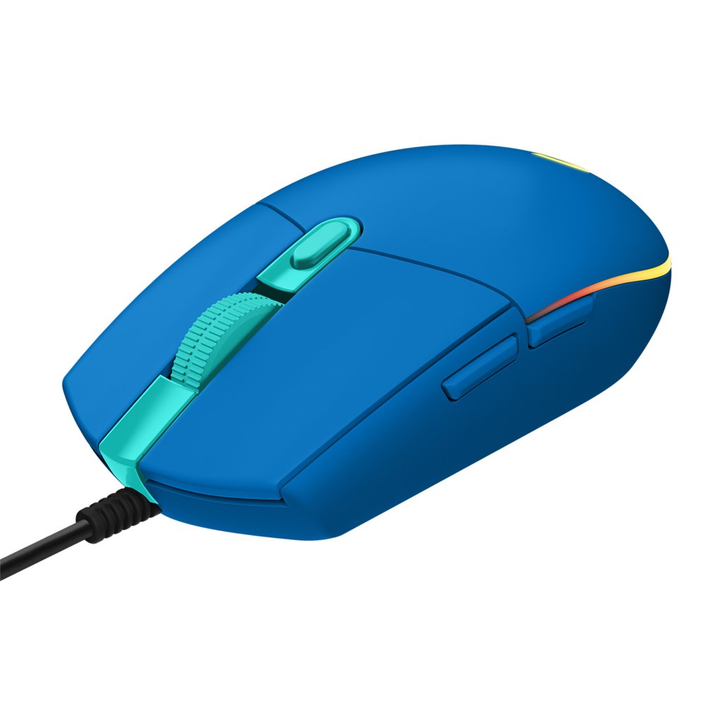 Logitech G203 | Gaming Muis | Rechtshandig | USB-A | 8.000 DPI | Blauw - Afbeelding 3