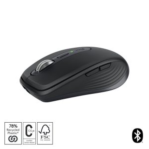Logitech MX Anywhere 3S | Draadloze Muis | Rechtshandig | RF + Bluetooth | 8000 DPI | Grafiet