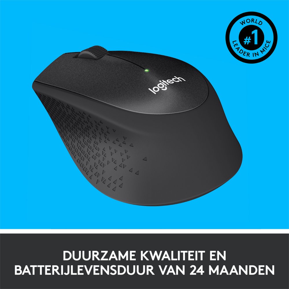 Logitech M330 Silent | Draadloze Muis | Rechtshandig | RF | 1000 DPI | Zwart - Afbeelding 7