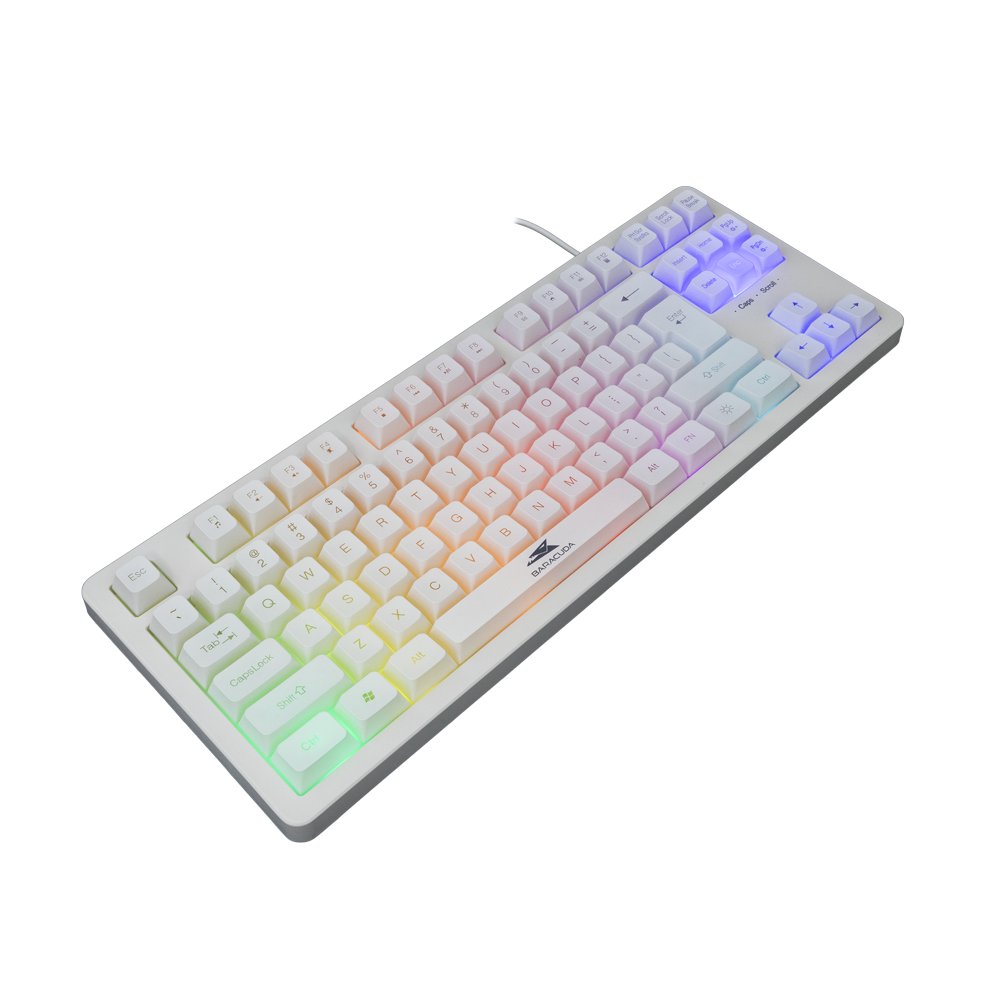 Baracuda KRILL RGB | Tenkeyless Bedraad Gaming Toetsenbord | QWERTY | Wit - Afbeelding 3
