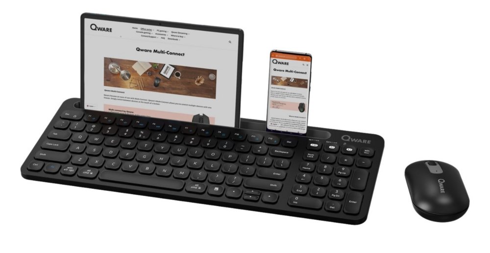 QWARE Wireless Desktop Combo Florence Zwart | Returned - Afbeelding 3