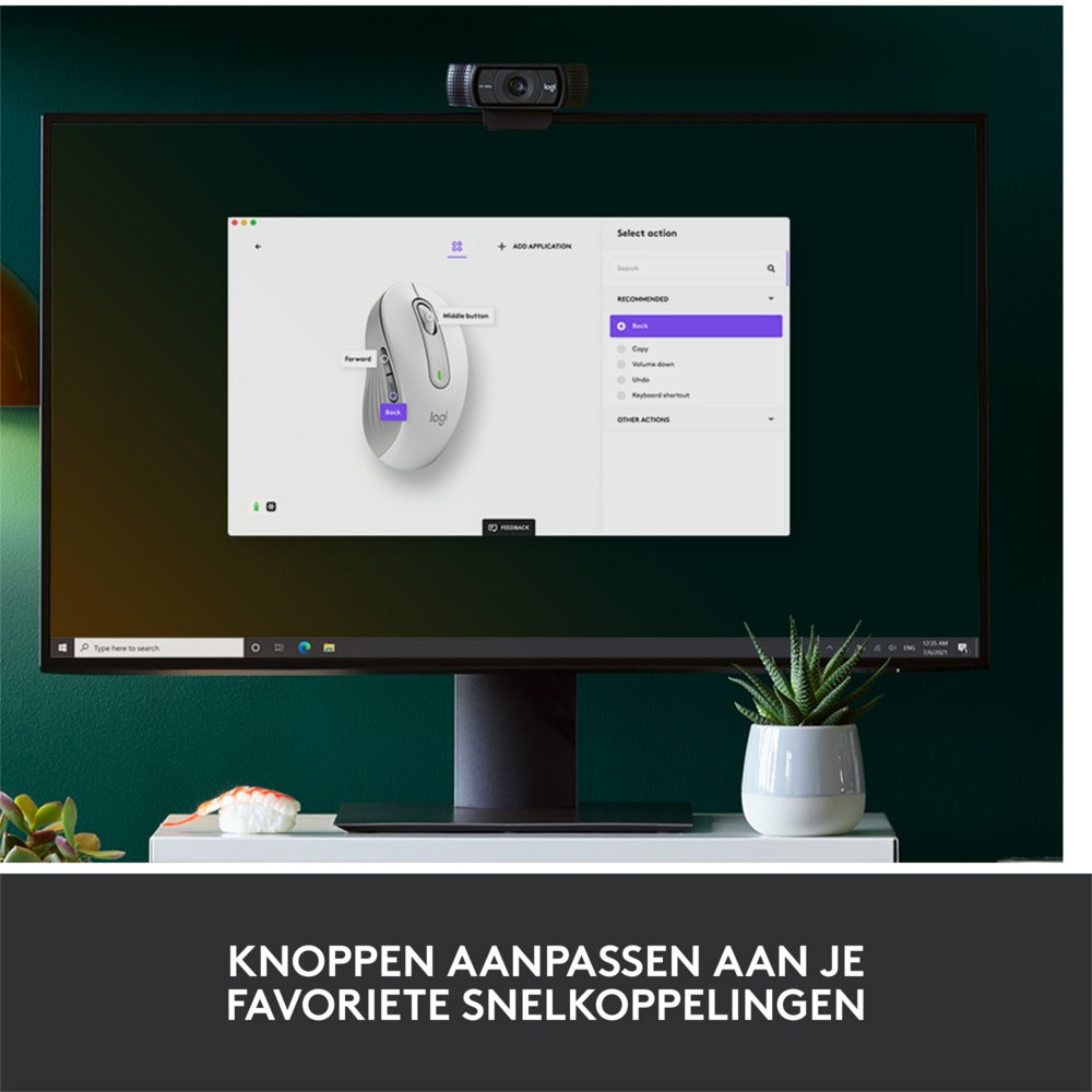 Logitech Signature M650 | Draadloze Muis | Rechtshandig | RF + Bluetooth | 2000 DPI | Wit - Afbeelding 10