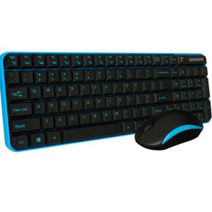 QWARE Wireless Waterford Toetsenbord + Muis Blauw