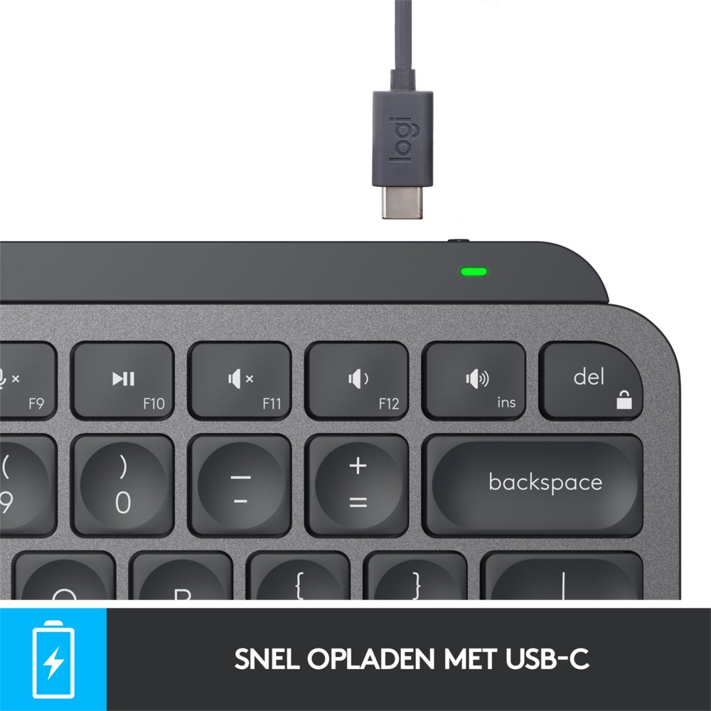 Logitech MX Keys Mini | Draadloos Verlicht Toetsenbord | QWERTY - Afbeelding 10