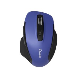 Qware Glasgow | Draadloze Muis | Rechtshandig | RF + Bluetooth | 1600 DPI | Blauw/Zwart