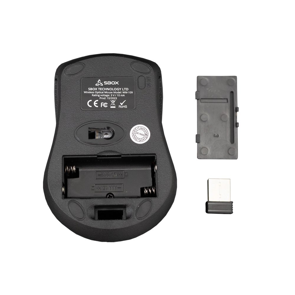 SBOX WM-109 Red | Draadloze Muis | Links- en Rechtshandig | RF | 1000 DPI | Rood - Afbeelding 3