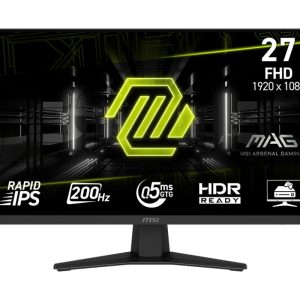 MSI MAG 274F | 27" | Full HD IPS | 200 Hz | DisplayPort | HDMI | Gaming Monitor | Zwart