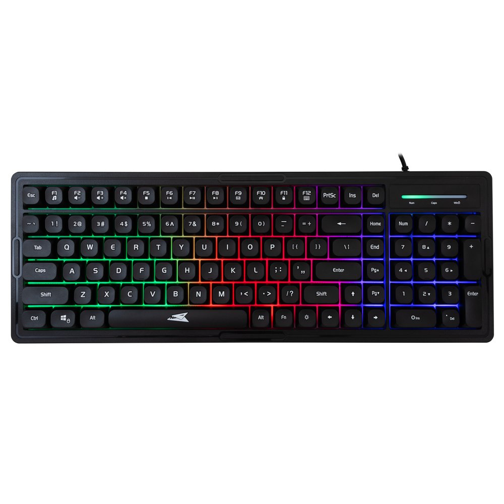 Baracuda ORCA RGB | Bekabeld Gaming Toetsenbord inclusief Muis | QWERTY | Zwart - Afbeelding 3